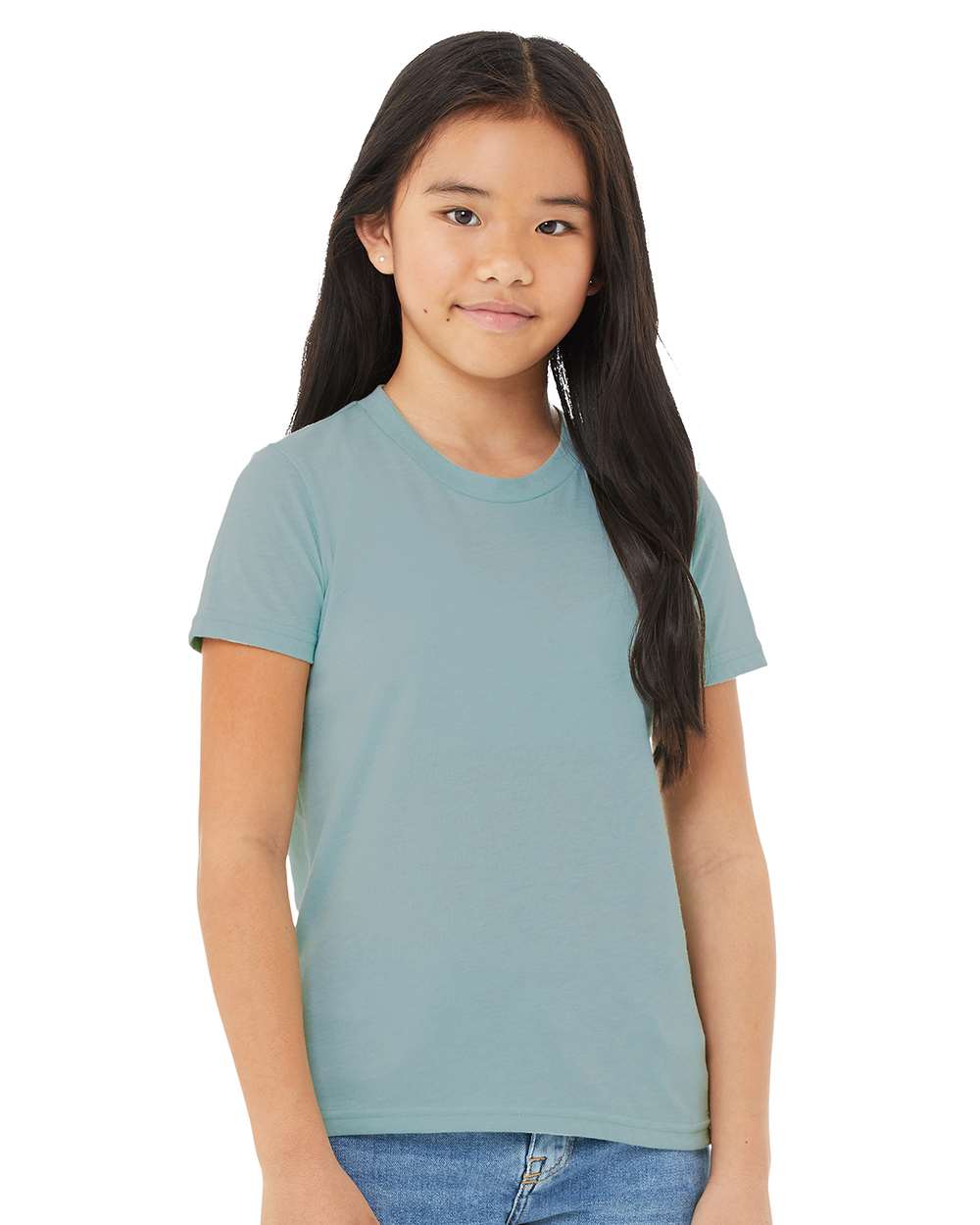 BELLA + CANVAS 3001YCVC - Youth CVC Jersey Tee 1 BELLA + CANVAS 3001YCVC – Youth CVC Jersey Tee - Heather Blue Lagoon