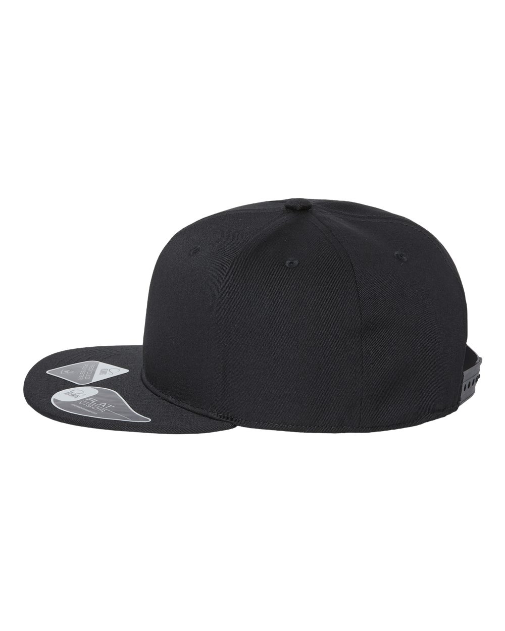 Atlantis Headwear JAMES - Sustainable Flat Bill Cap 3 Atlantis Headwear JAMES – Sustainable Flat Bill Cap - Black