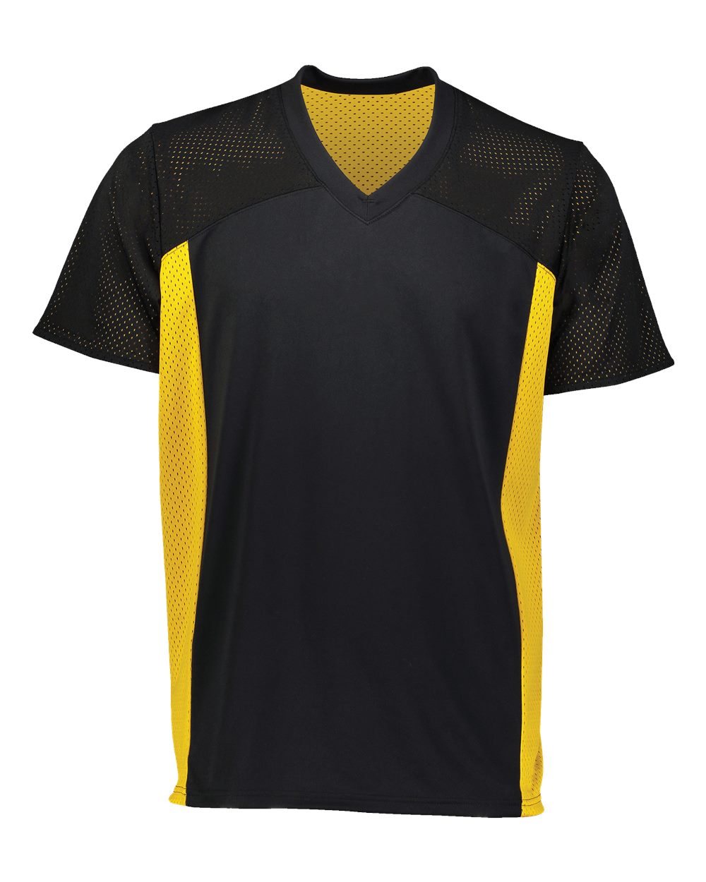 Augusta Sportswear 264 - Unisex Reversible Flag Football Jersey 1 Augusta Sportswear 264 – Unisex Reversible Flag Football Jersey - Black/ Gold