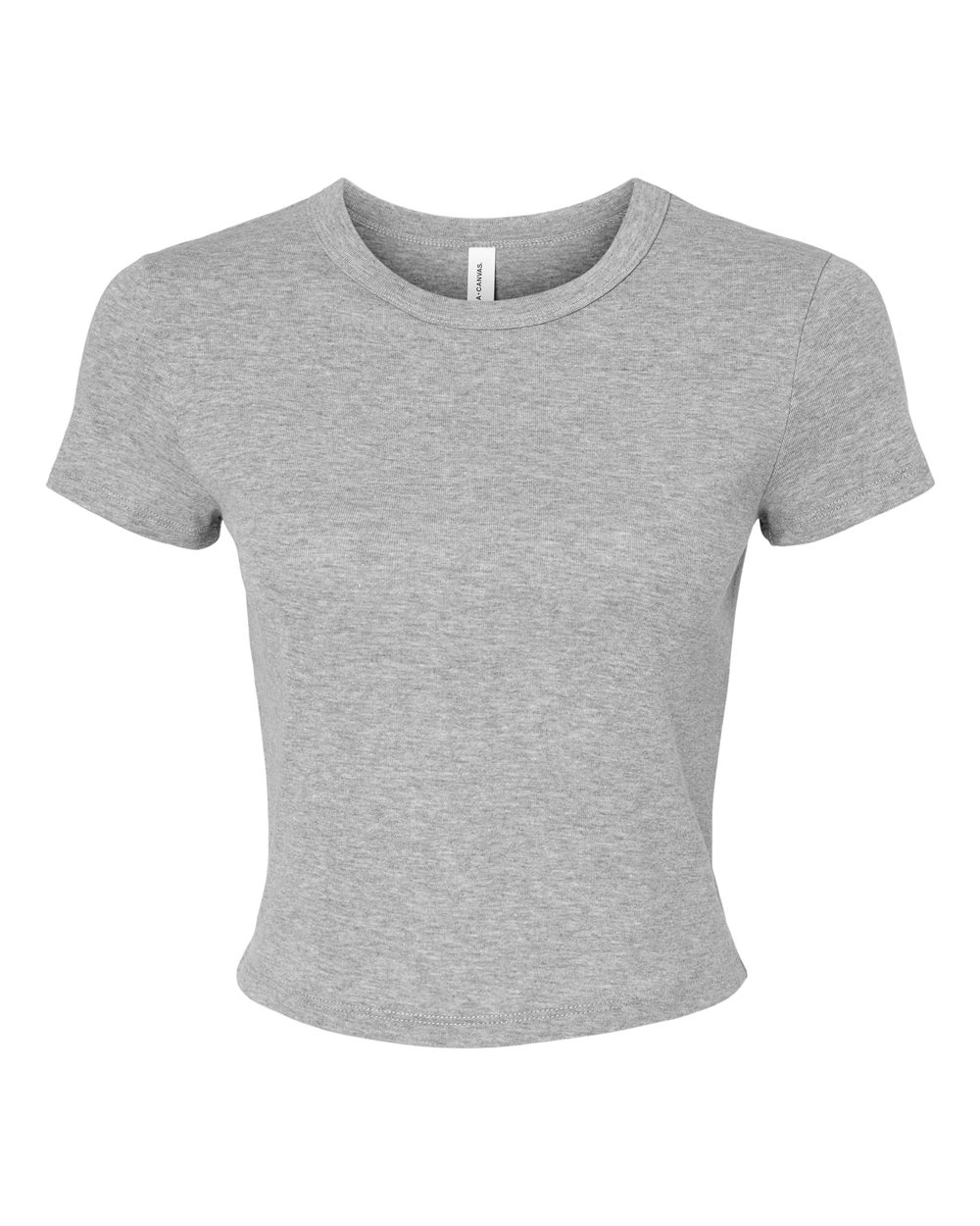 BELLA + CANVAS 1010 - Women's Micro Rib Baby Tee 2 BELLA + CANVAS 1010 – Women’s Micro Rib Baby Tee - Athletic Heather
