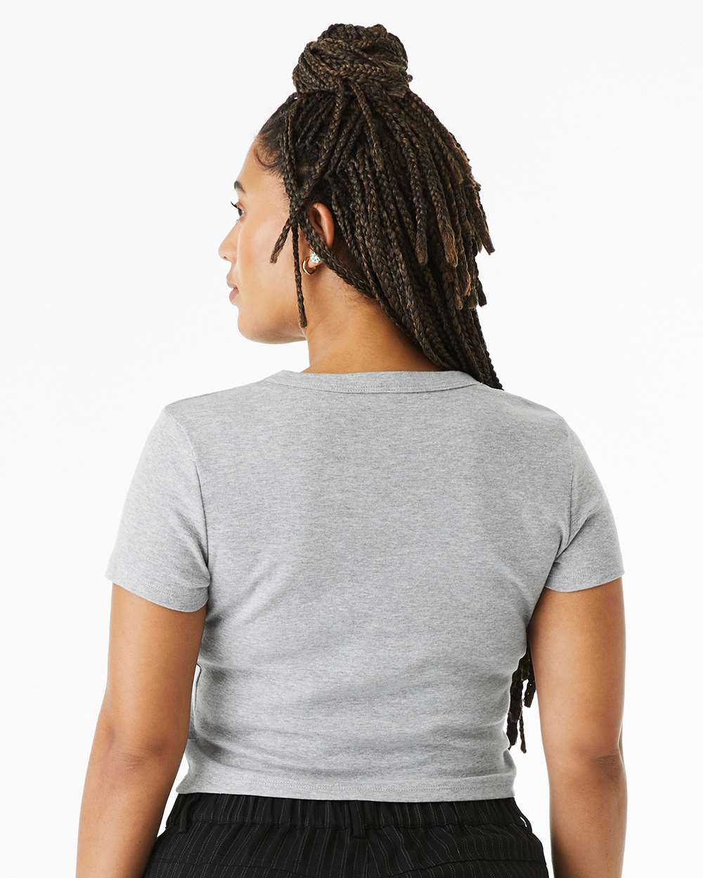 BELLA + CANVAS 1010 - Women's Micro Rib Baby Tee 6 BELLA + CANVAS 1010 – Women’s Micro Rib Baby Tee - Athletic Heather