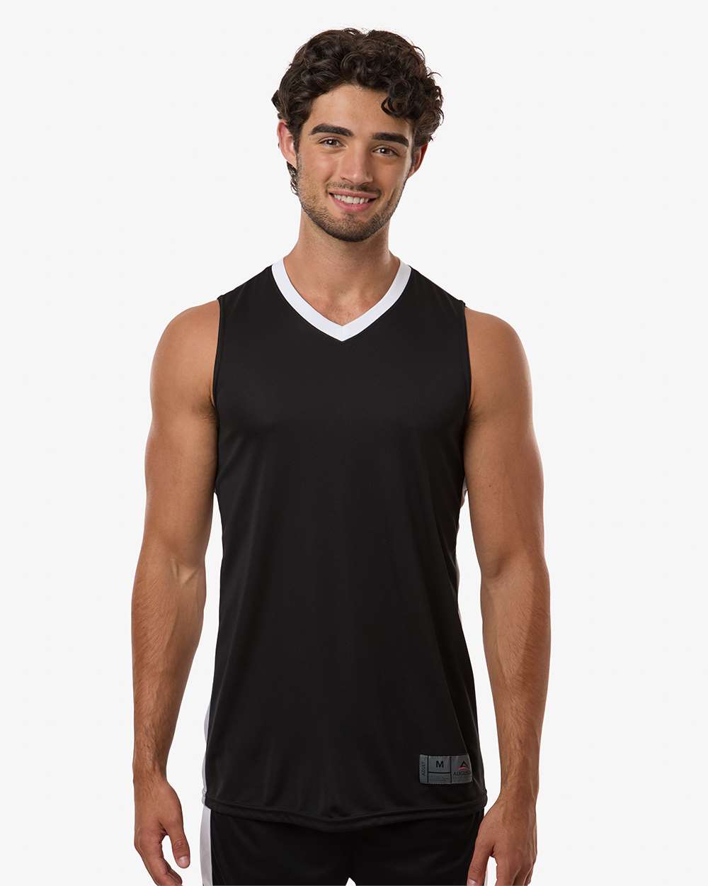 Augusta Sportswear 6886 - Men's Match-Up Basketball Jersey 1 Augusta Sportswear 6886 – Men’s Match-Up Basketball Jersey - Black/ White