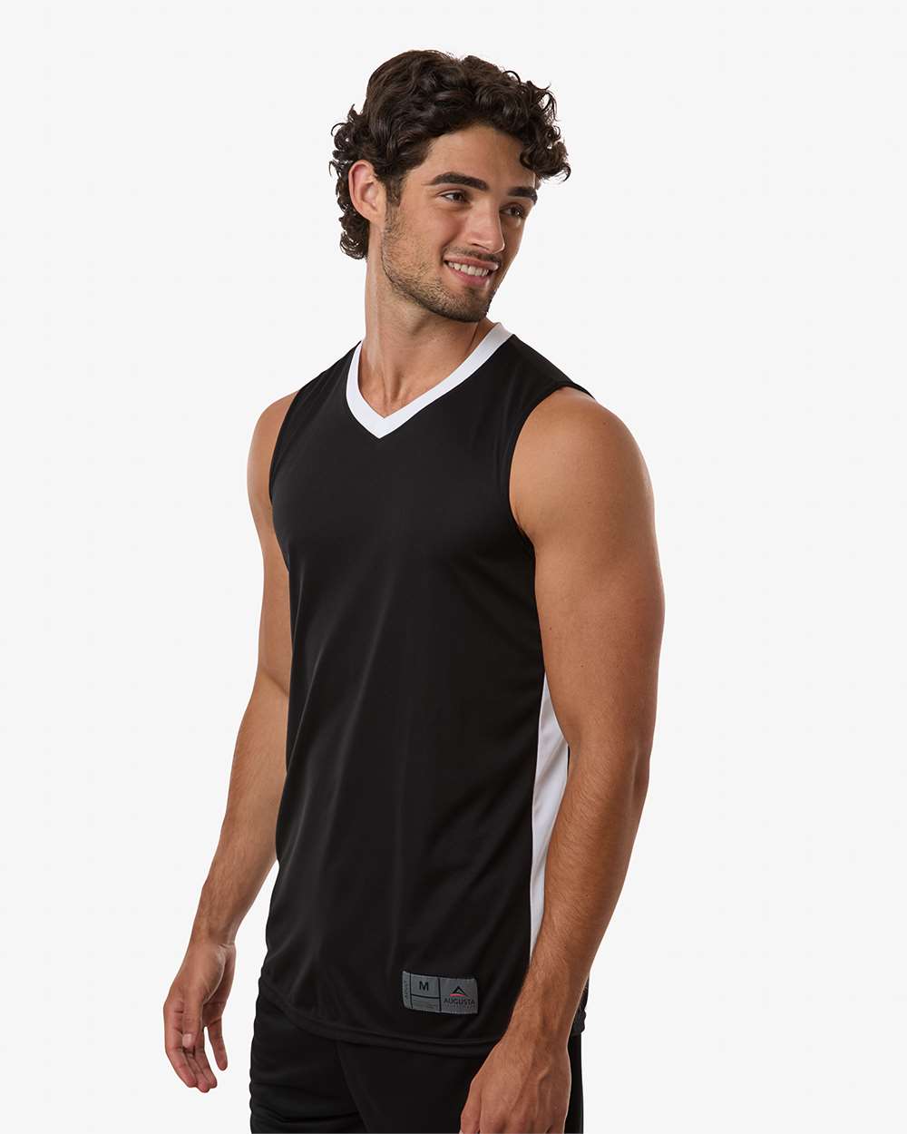 Augusta Sportswear 6886 - Men's Match-Up Basketball Jersey 5 Augusta Sportswear 6886 – Men’s Match-Up Basketball Jersey - Black/ White