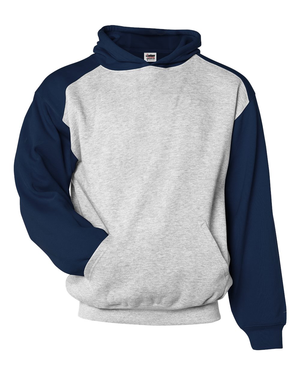 Badger 2449 - Youth Sport Athletic Fleece Hooded Sweatshirt 1 Badger 2449 – Youth Sport Athletic Fleece Hooded Sweatshirt - Oxford/ Navy