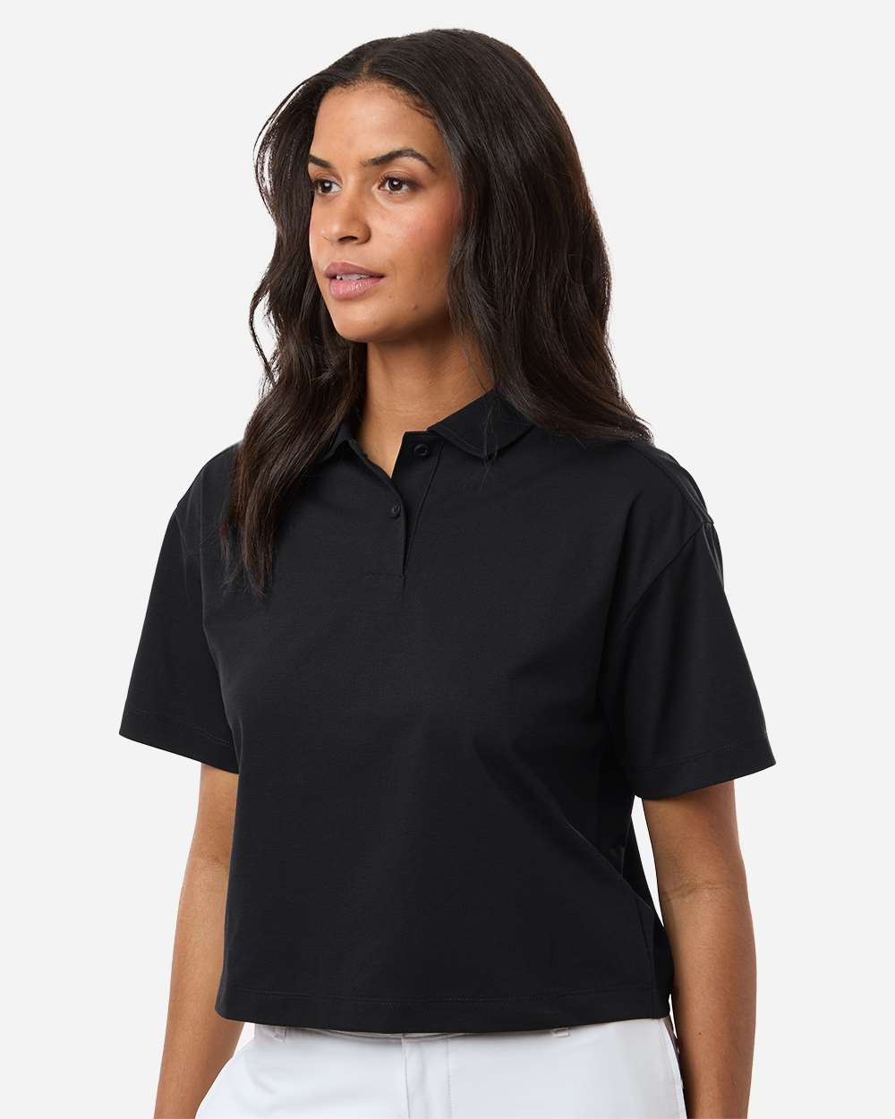 AllPro 41SPML - Women's Pro-Flex Sorona® Boxy Polo 5 AllPro 41SPML – Women’s Pro-Flex Sorona® Boxy Polo - Black