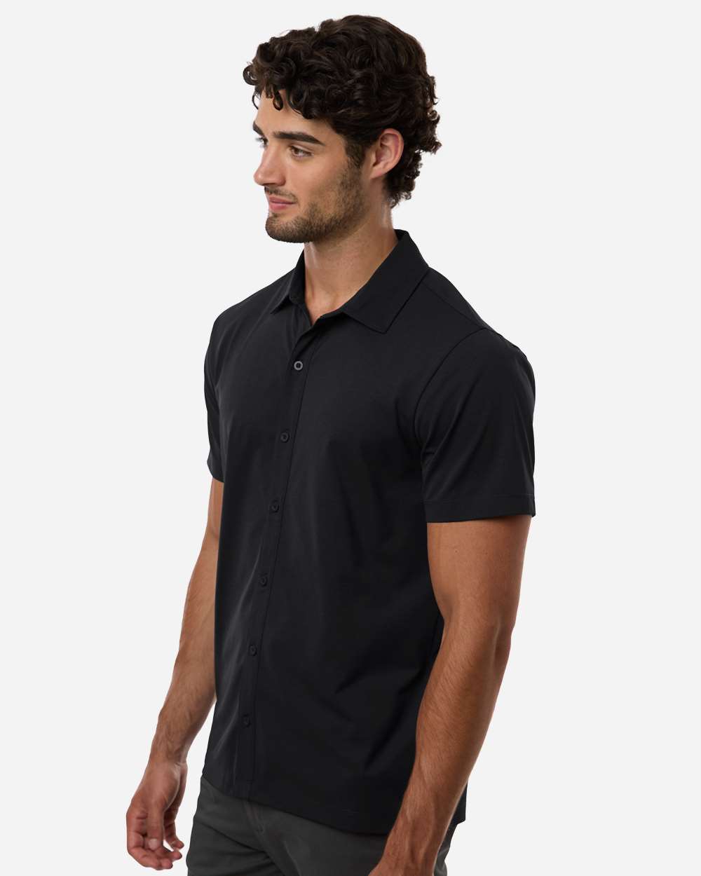 AllPro 41SPSS - Men's Pro-Flex Sorona® Button Down Short Sleeve Shirt 5 AllPro 41SPSS – Men’s Pro-Flex Sorona® Button Down Short Sleeve Shirt - Black
