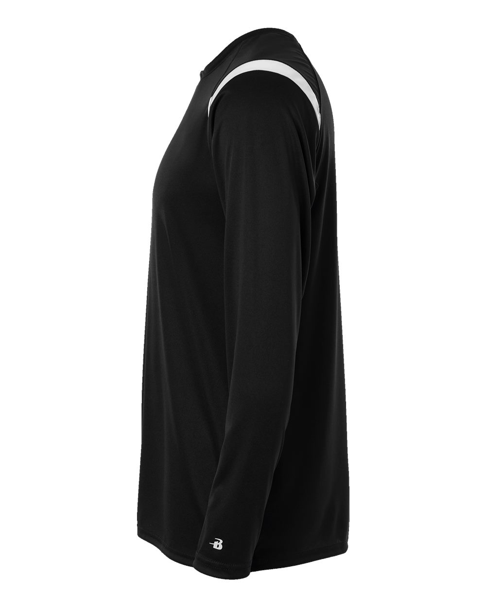 Badger 4255 - Unisex On The Rise Long Sleeve T-Shirt 3 Badger 4255 – Unisex On The Rise Long Sleeve T-Shirt - Black/ White