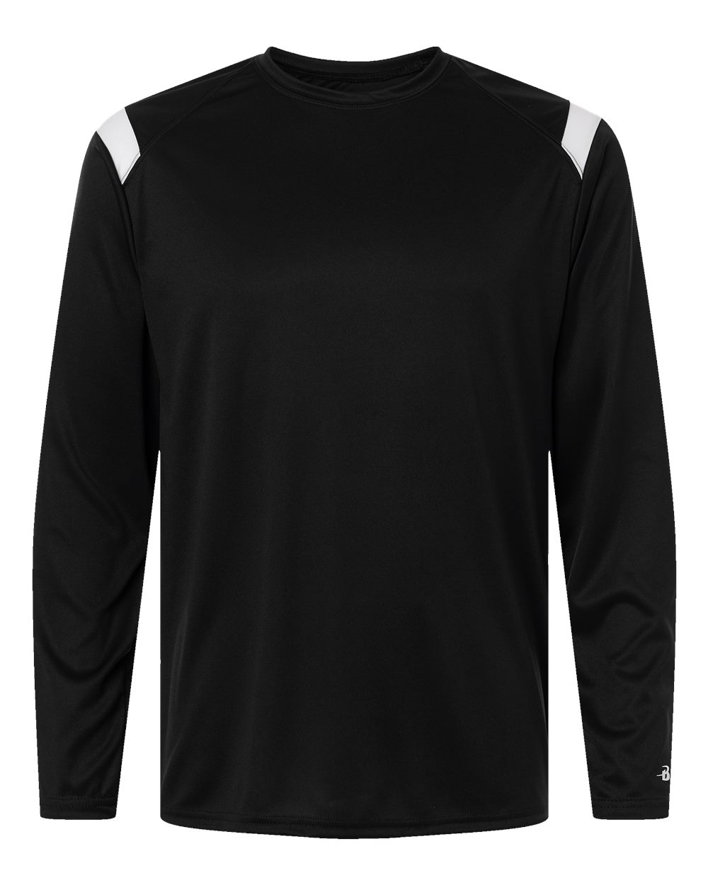 Badger 4255 - Unisex On The Rise Long Sleeve T-Shirt 1 Badger 4255 – Unisex On The Rise Long Sleeve T-Shirt - Black/ White