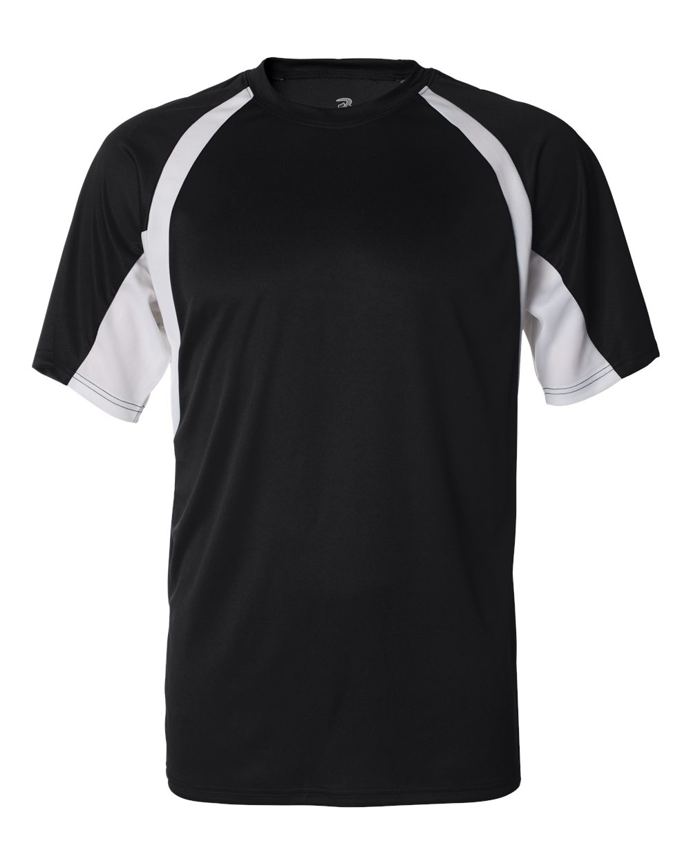 Badger 4144 - Men's B-Core Hook T-Shirt 1 Badger 4144 – Men’s B-Core Hook T-Shirt - Black/ White