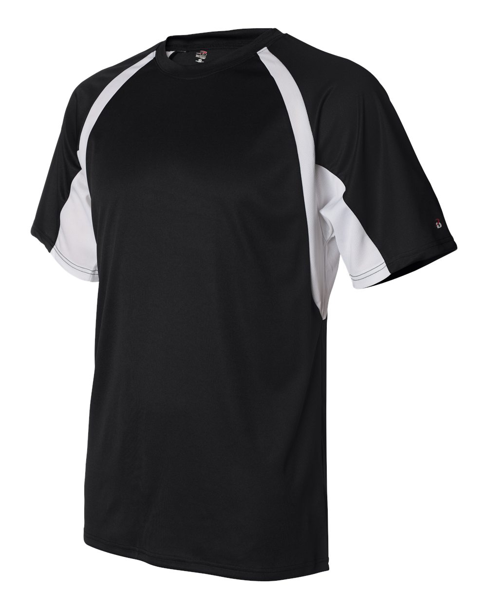 Badger 4144 - Men's B-Core Hook T-Shirt 3 Badger 4144 – Men’s B-Core Hook T-Shirt - Black/ White