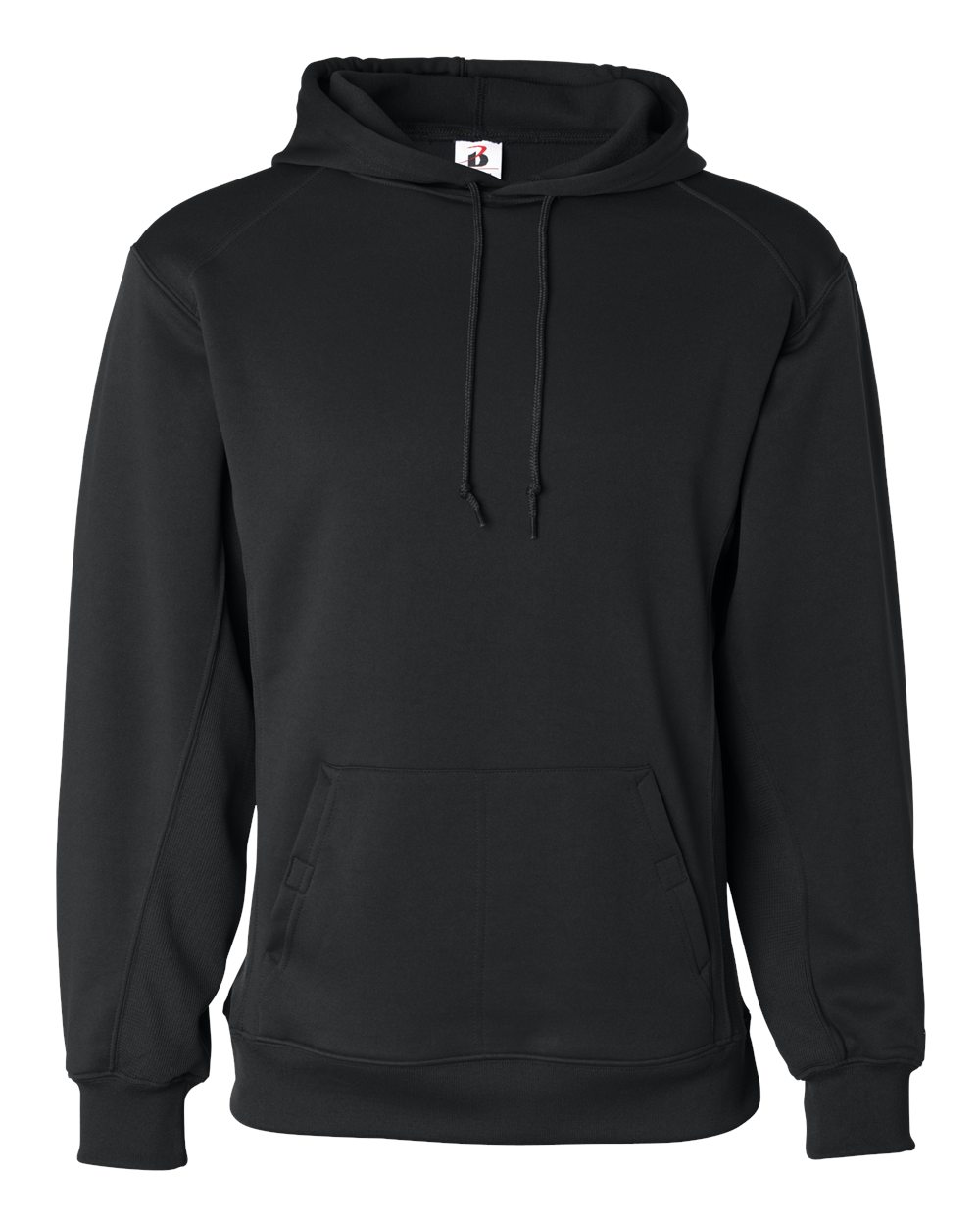 Badger 1454 - Men's Performance Fleece Hooded Sweatshirt 1 Badger 1454 – Men’s Performance Fleece Hooded Sweatshirt - Black