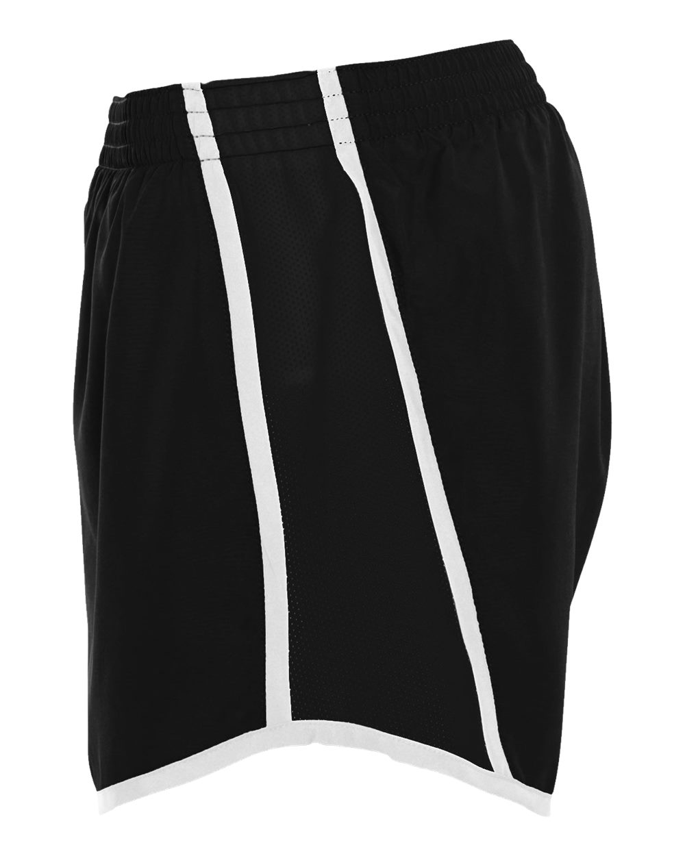 Augusta Sportswear 1265 - Women's Pulse Team Running Shorts 3 Augusta Sportswear 1265 – Women’s Pulse Team Running Shorts - Black/ Black/ White