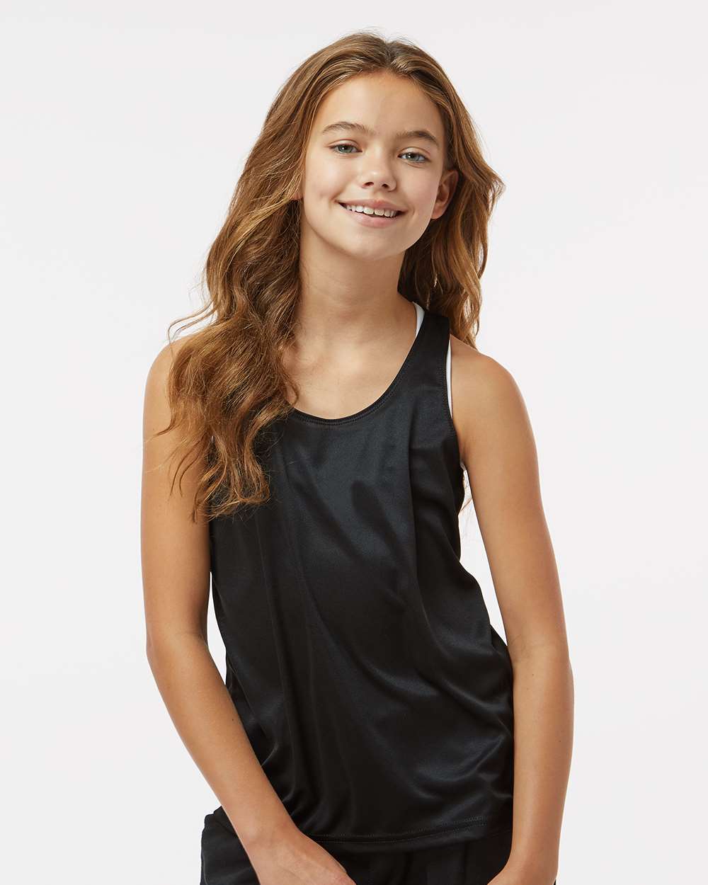 Badger 2166 - Girls’ B-Core Racerback Tank Top 1 Badger 2166 – Girls’ B-Core Racerback Tank Top - Black
