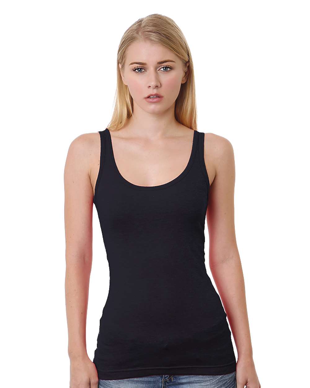 Bayside 3410 - Junior's USA-Made Tank Top 1 Bayside 3410 – Junior’s USA-Made Tank Top - Black