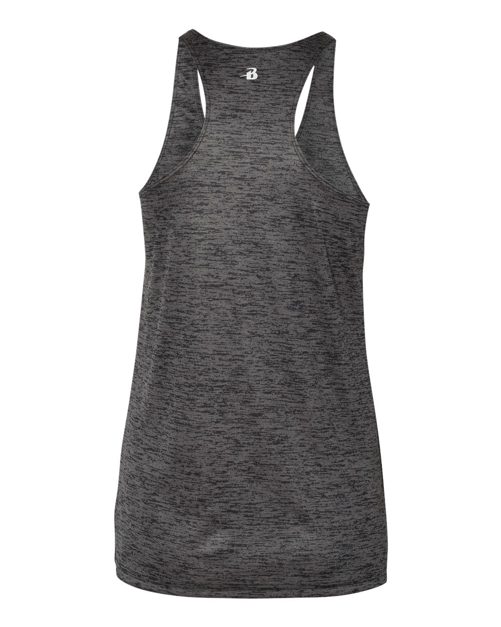 Badger 4161 - Women's Tonal Blend Racerback Tank Top 2 Badger 4161 – Women’s Tonal Blend Racerback Tank Top - Black Tonal Blend