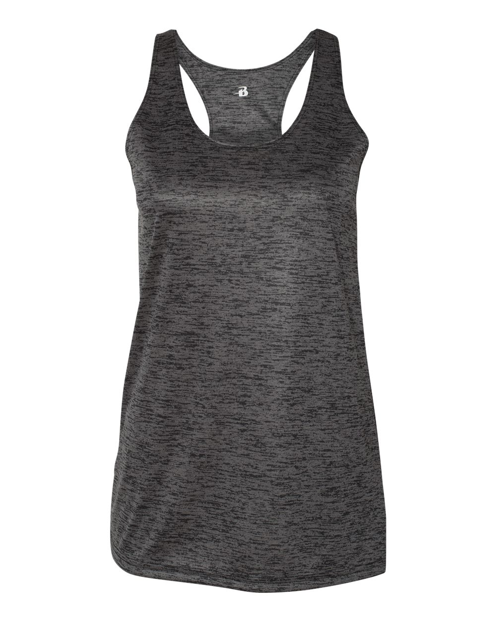 Badger 4161 - Women's Tonal Blend Racerback Tank Top 1 Badger 4161 – Women’s Tonal Blend Racerback Tank Top - Black Tonal Blend