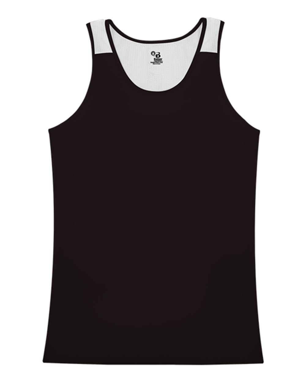 Alleson Athletic 8968 - Women's Ventback Singlet 1 Alleson Athletic 8968 – Women’s Ventback Singlet - Black/ White