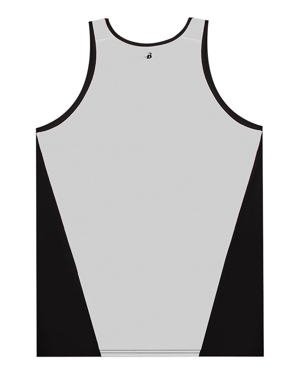 Alleson Athletic 8668 - Men's Ventback Singlet Tank Top 2 Alleson Athletic 8668 – Men’s Ventback Singlet Tank Top - Black/ White